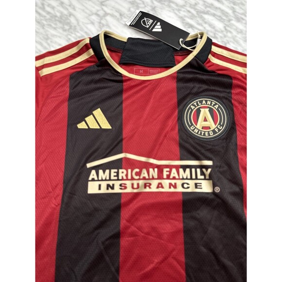 Adidas MLS Atlanta United FC Home Soccer Jersey Women's Small Red Black - Picture 3 of 7
